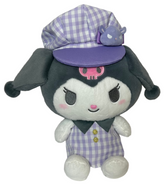 The indelible Kuromi, now donning a stylish newsboy hat and adorned in a trendy purple gingham outfit! This adorable plushie is a must-have for fans of Sanrio's mischievous character Kuromi, known for her spunky personality.
Dressed to impress in a purple gingham outfit, this Newsboy Kuromi Plushie in Purple Gingham adds a touch of fashionable flair to any collection. Whether displayed on a shelf, nestled among pillows, or snuggled up in bed, she's sure to bring a smile to your face every time you see her.